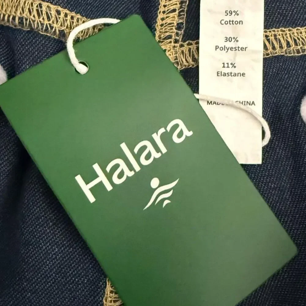 Halara Flex™ Mid Rise Pocket Denim Casual Shorts, NWT! Size L